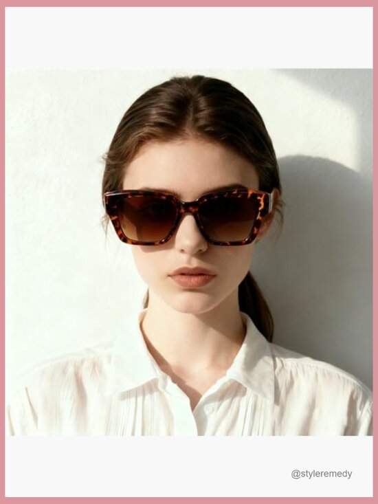 Polarized Oversized Rectangle Frame Sunglasses, Plastic Frame, Adult main image 4